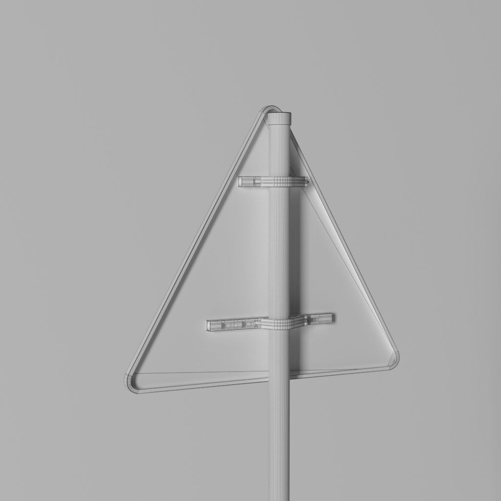 268 German Traffic Road Signs Pack DE Low-poly 3D model Low-poly 3D model_40