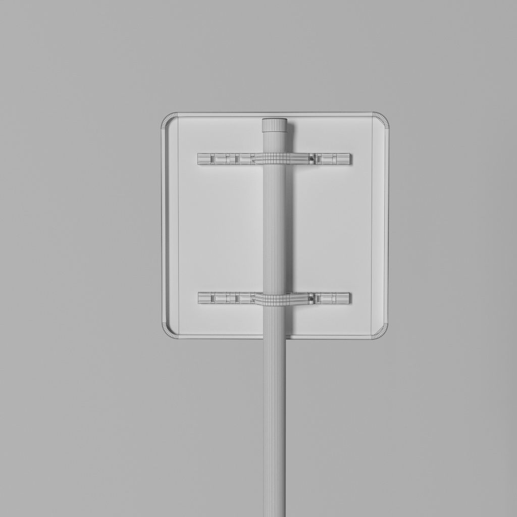 268 German Traffic Road Signs Pack DE Low-poly 3D model Low-poly 3D model_41