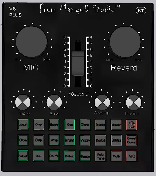 Soundcard V8 Plus from ManyuD Studio Free 3D print model