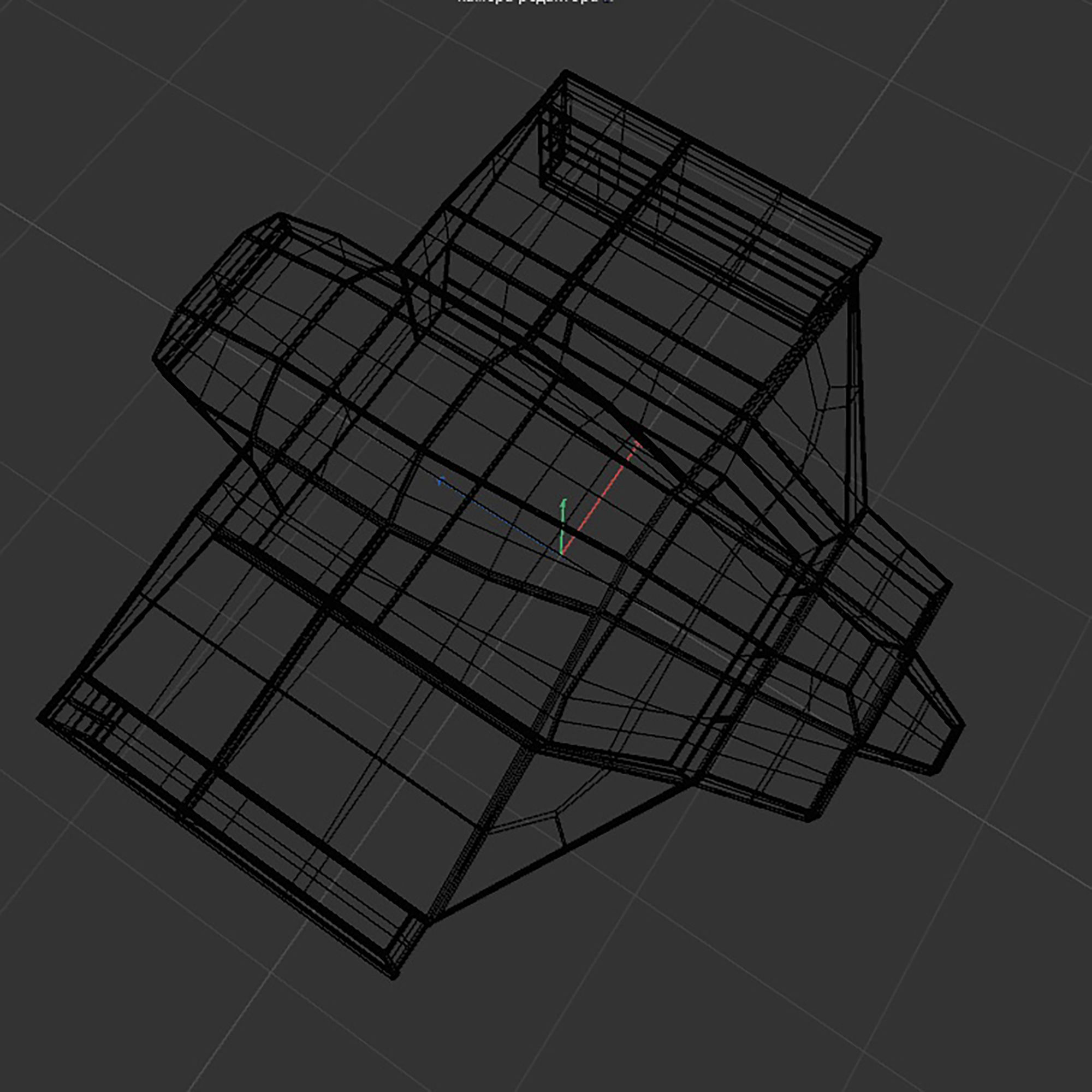 cargo space ship v2 Low-poly 3D model_19