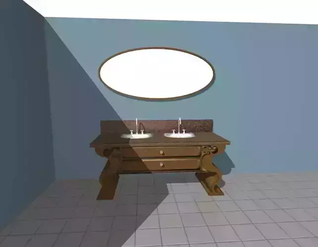  Wood Cabinet  3D print model
