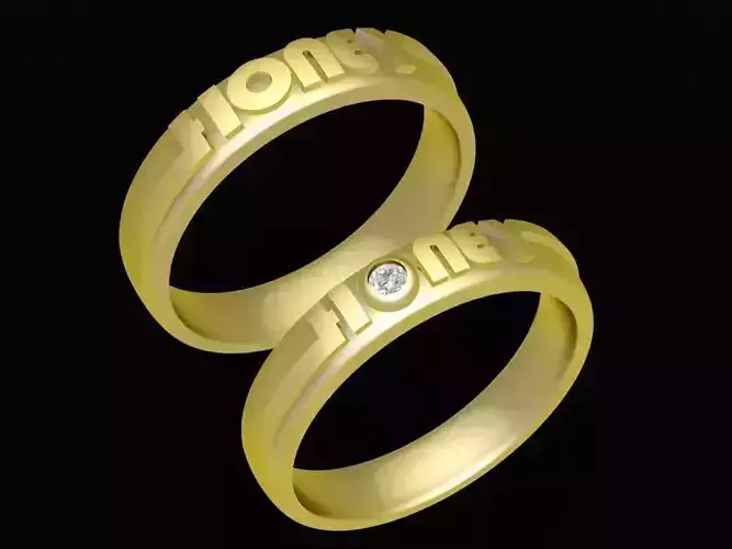 honey wedding ring 966