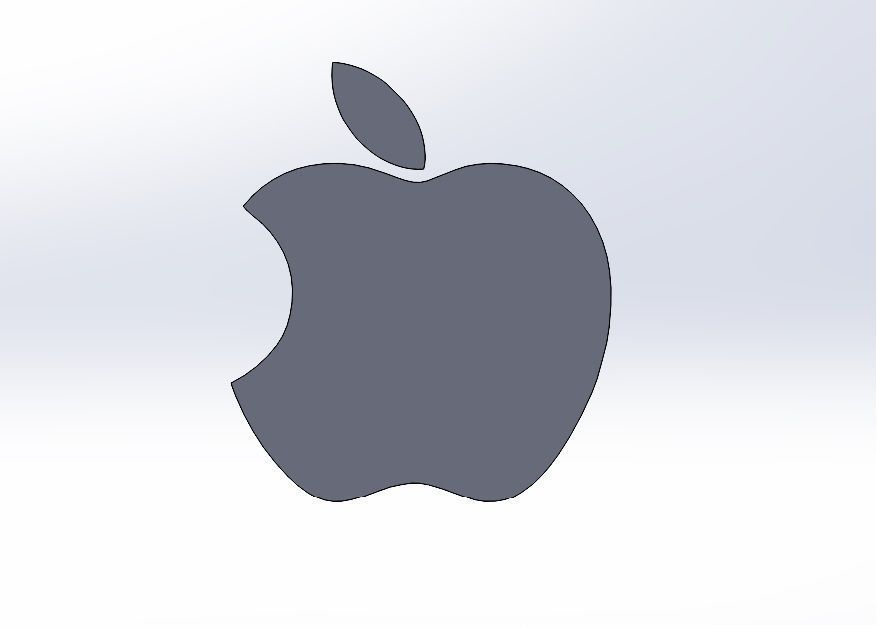 Apple Logo 3D print model_3