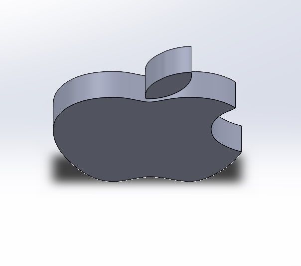 Apple Logo 3D print model_4