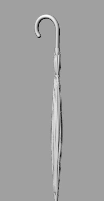 Dolls House Miniature Umbrella closed 12th Scale 3D print model_3