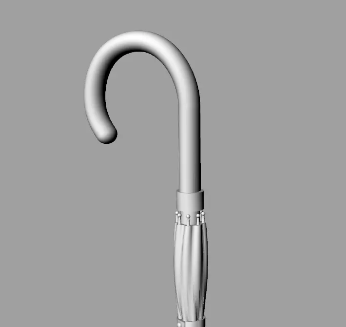 Dolls House Miniature Umbrella closed 12th Scale 3D print model_0