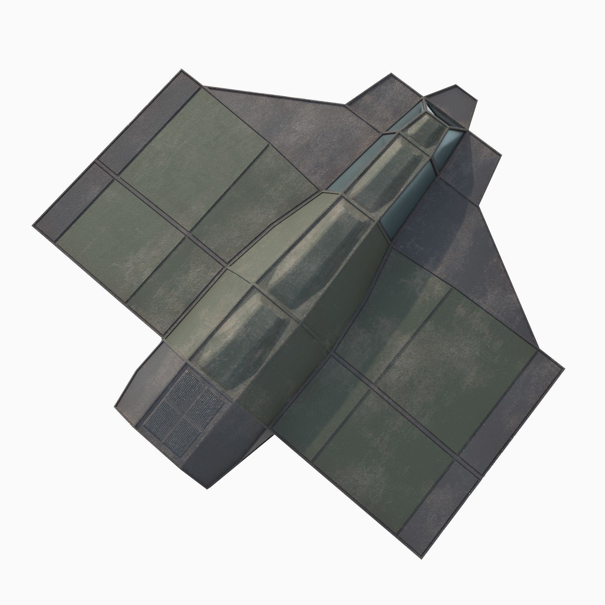 cargo space ship v3 Low-poly 3D model_9