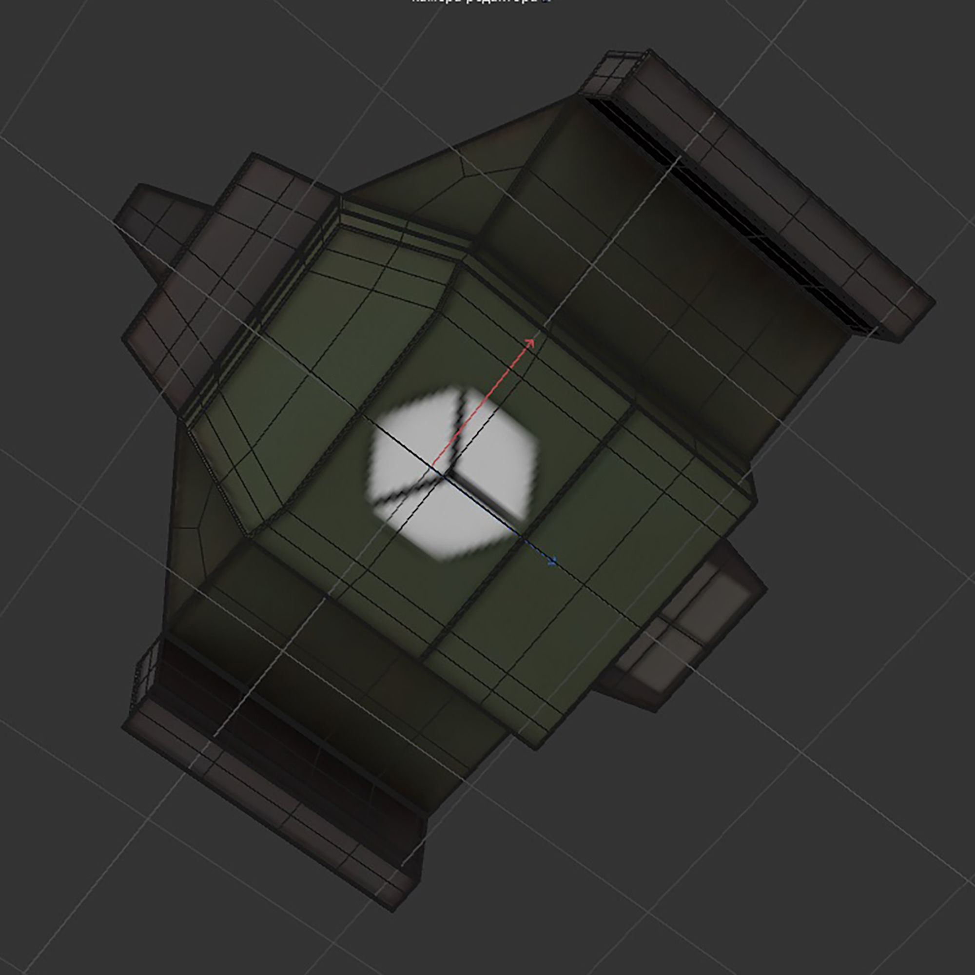 cargo space ship v3 Low-poly 3D model_16