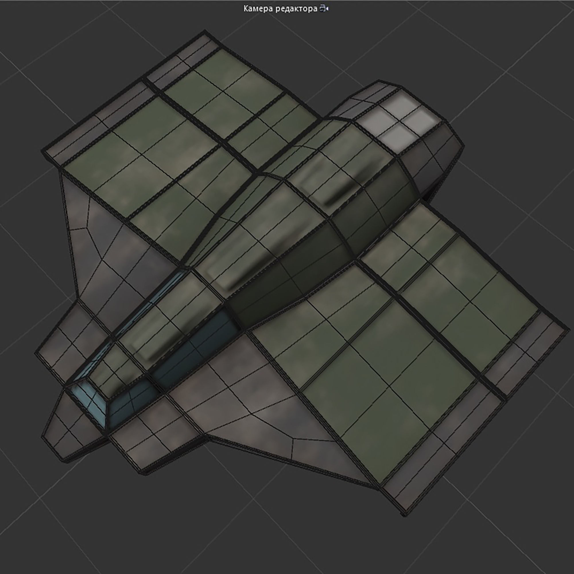 cargo space ship v3 Low-poly 3D model_15