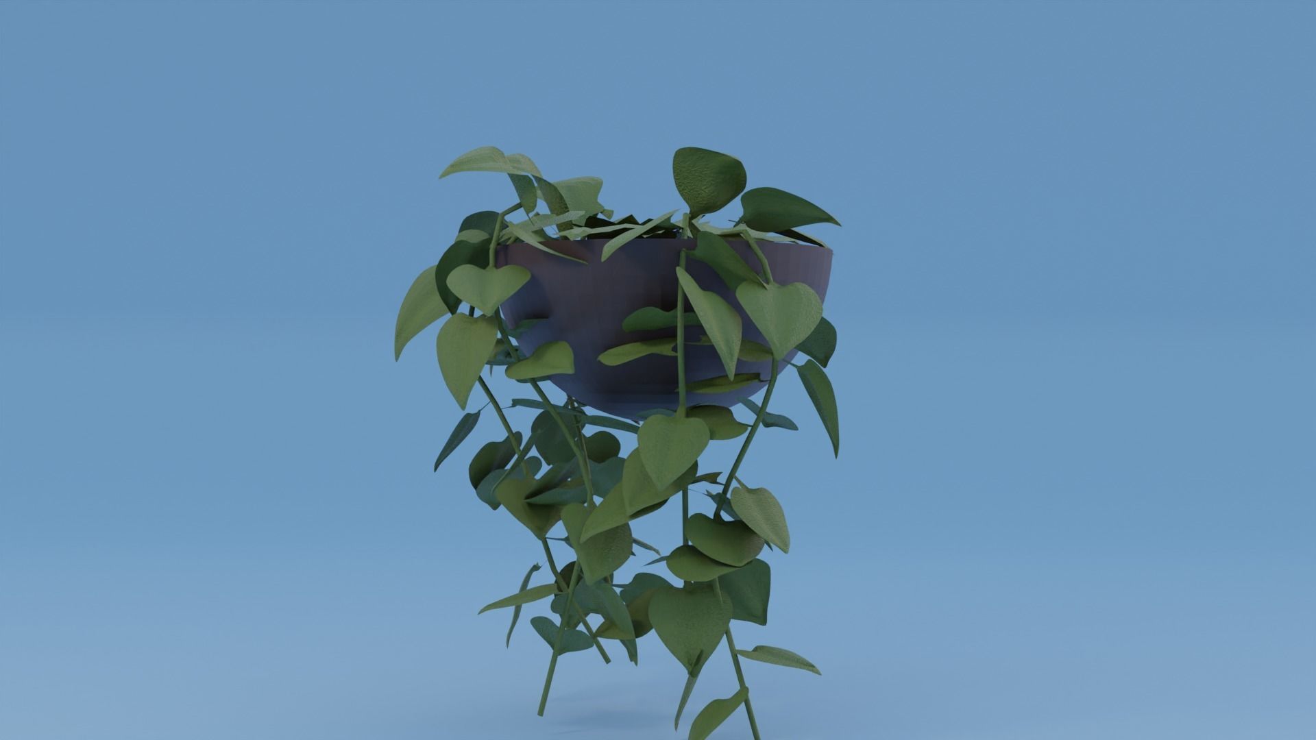 plants ivy plant in pot Low-poly 3D model_3