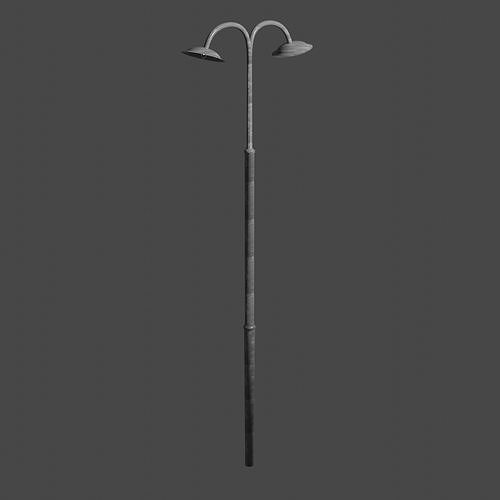 Streetlight street lamp Low-poly 3D model