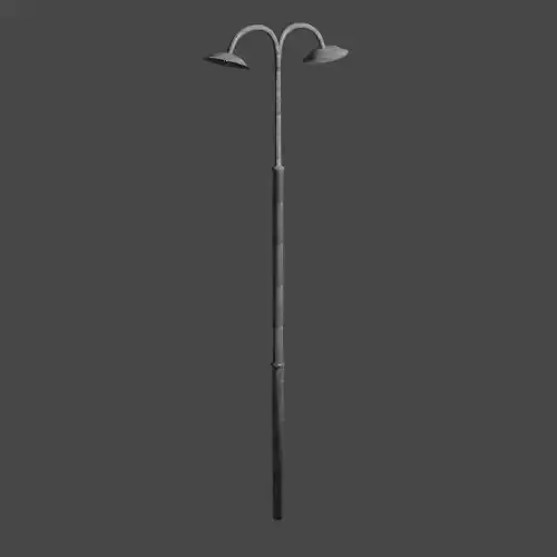 Streetlight street lamp Low-poly 3D model