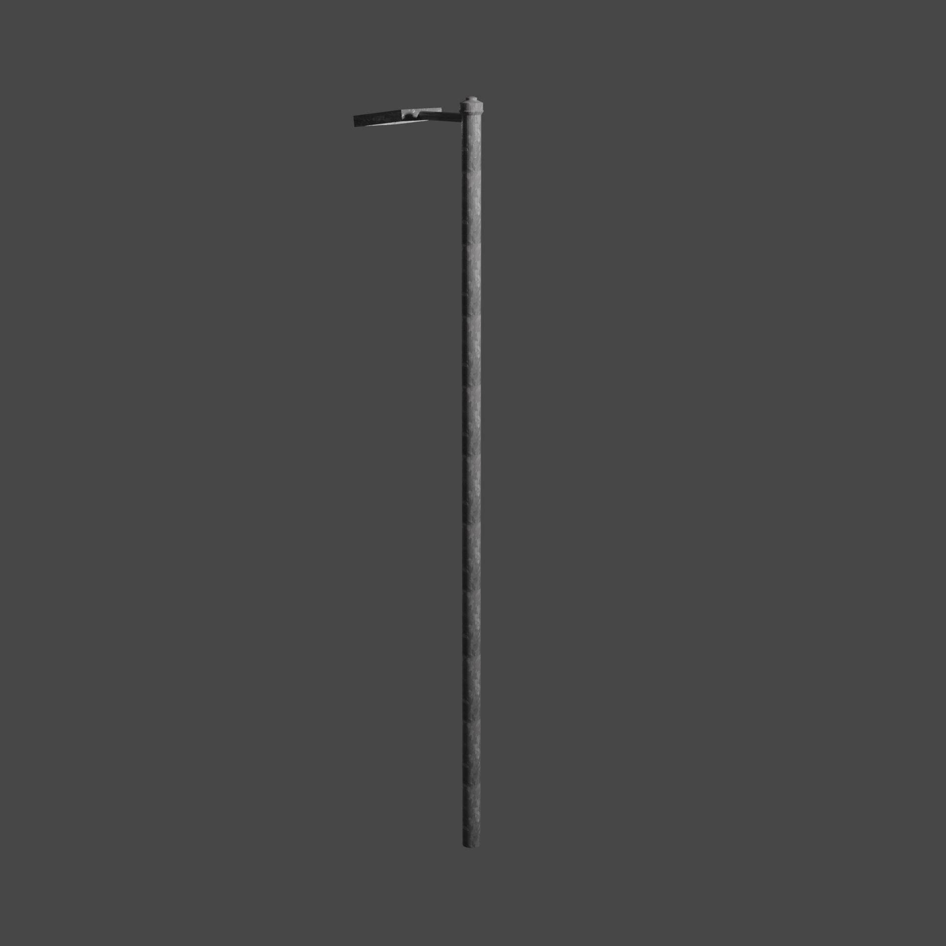 Streetlight street lamp Low-poly 3D model_2