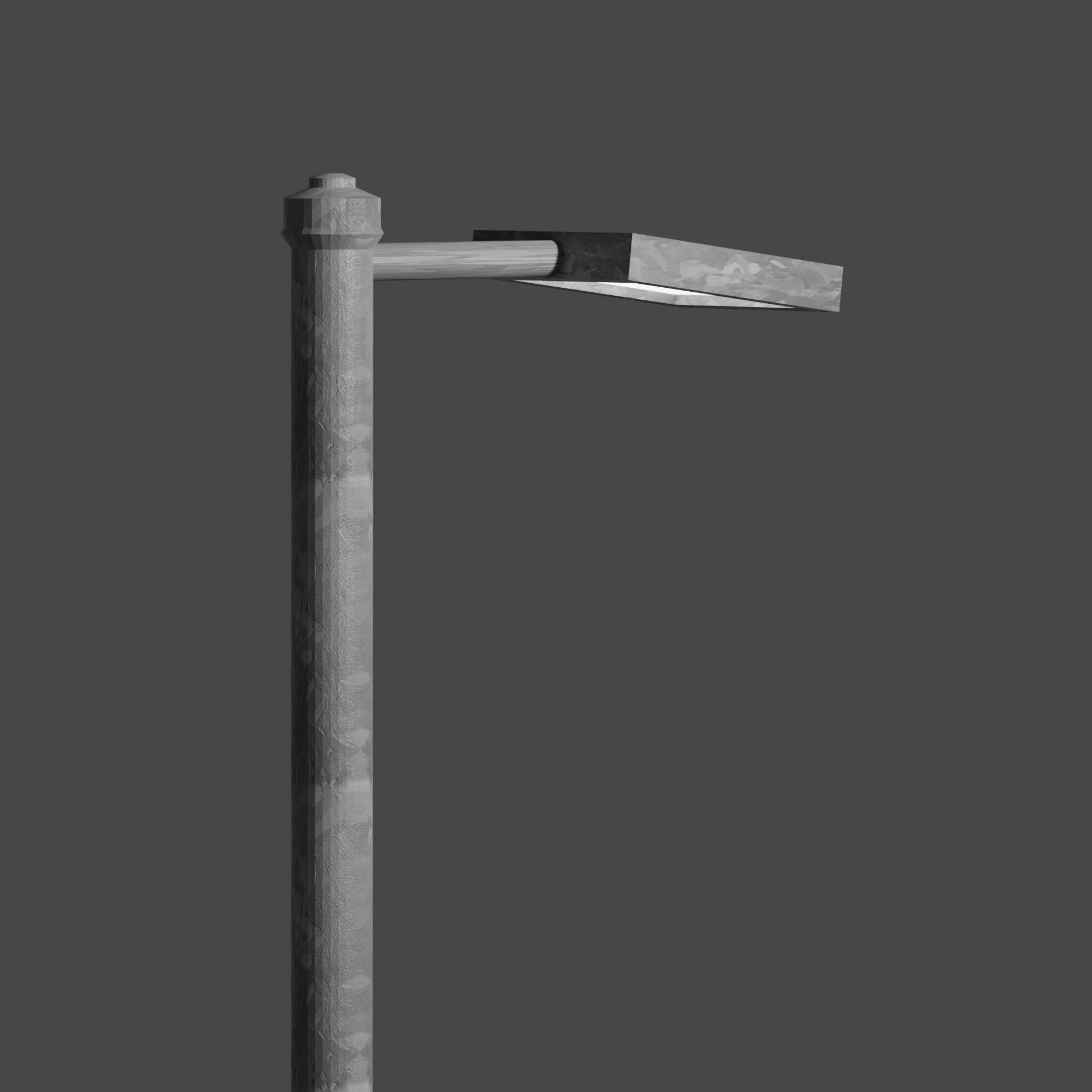 Streetlight street lamp Low-poly 3D model_9