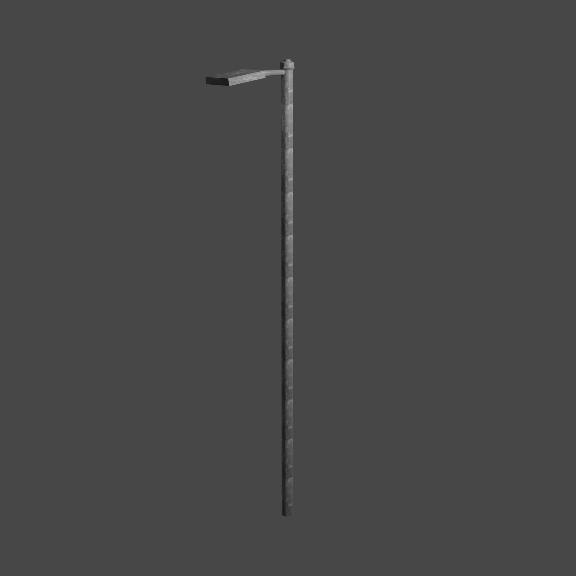Streetlight street lamp Low-poly 3D model_4