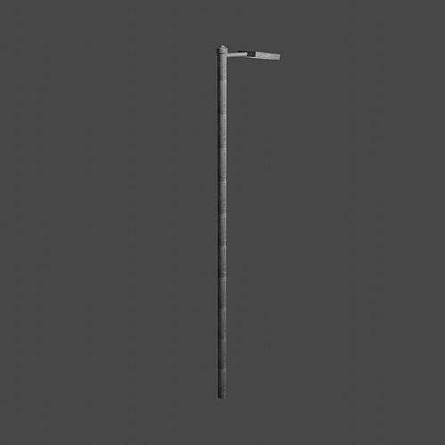 Streetlight street lamp Low-poly 3D model