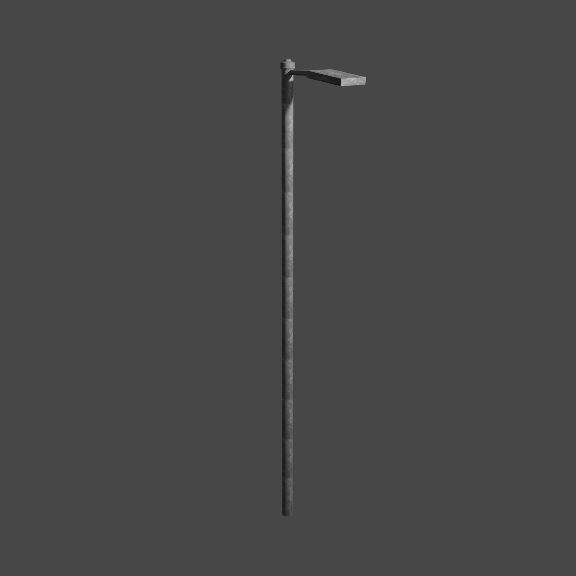 Streetlight street lamp Low-poly 3D model_6