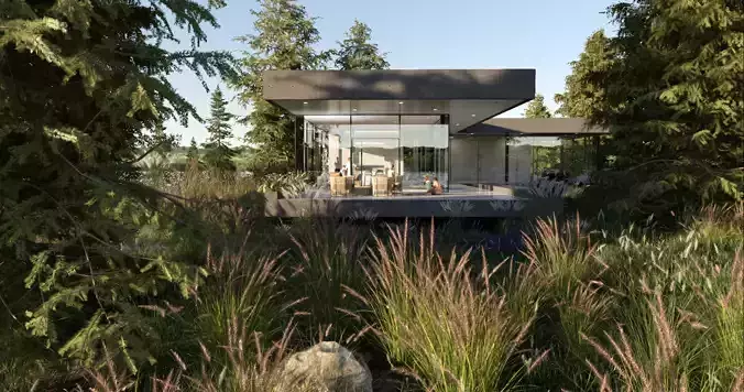 D5 render exterior scene 3D model