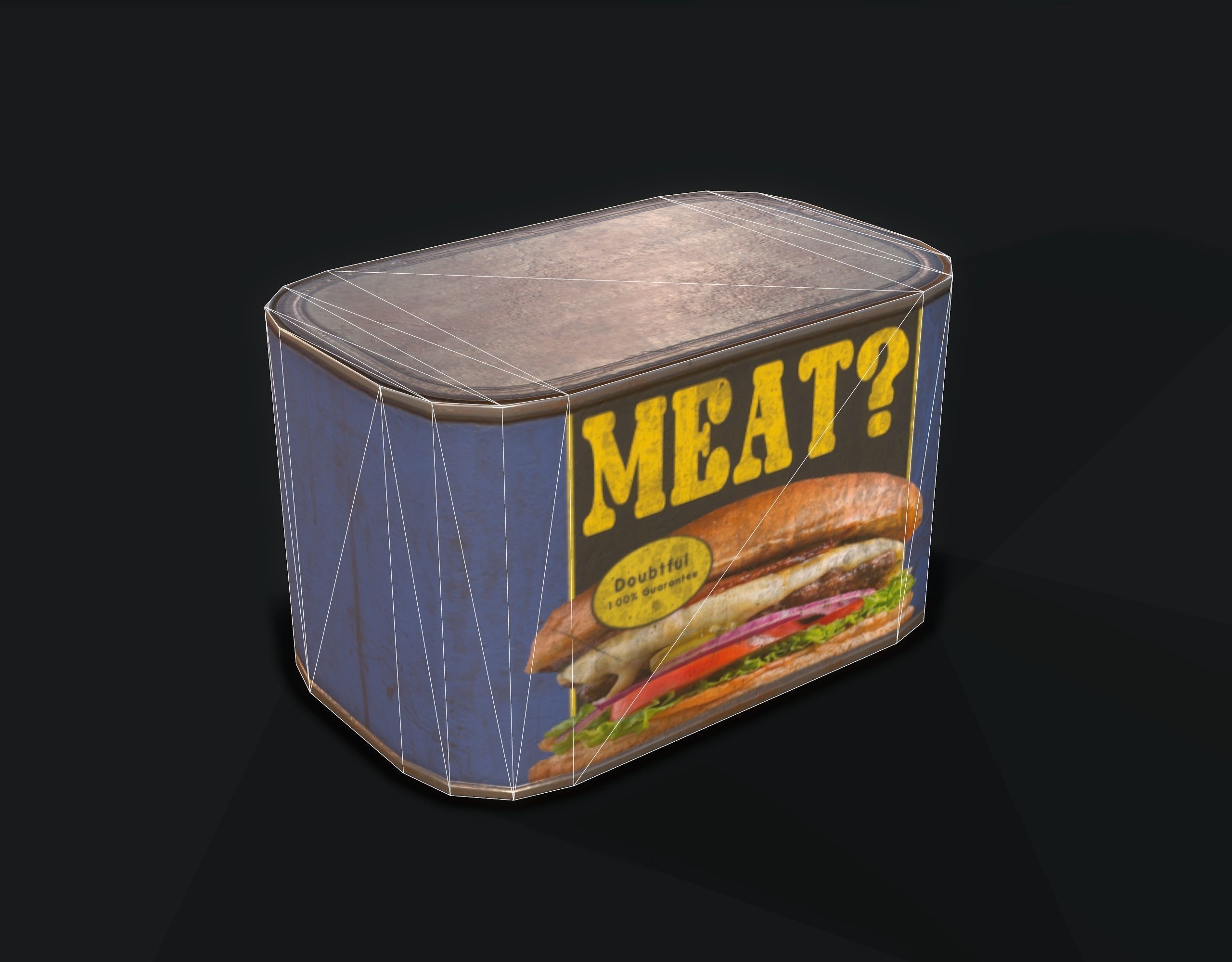 Canned Food Low-poly 3D model_11
