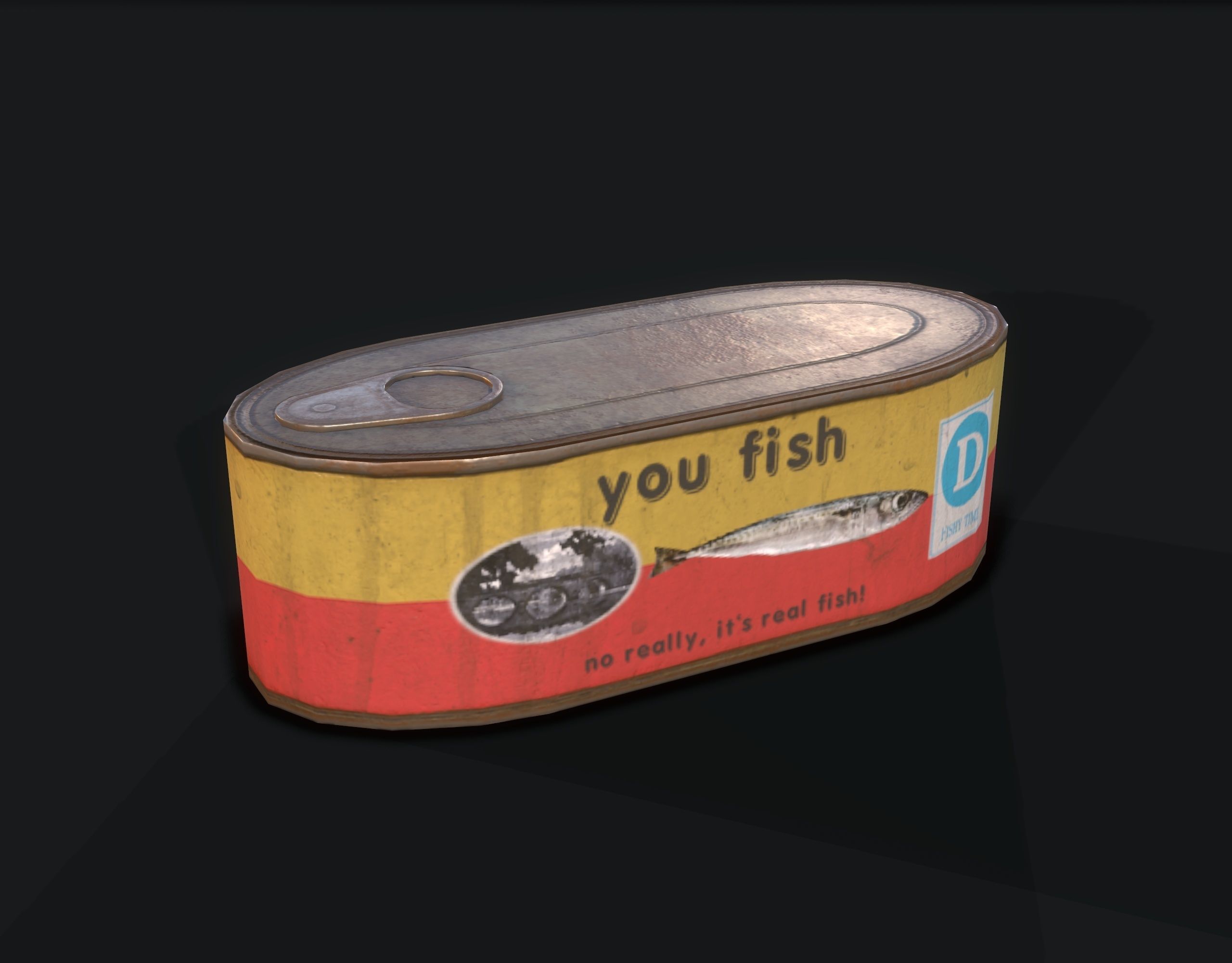 Canned Food Low-poly 3D model_12