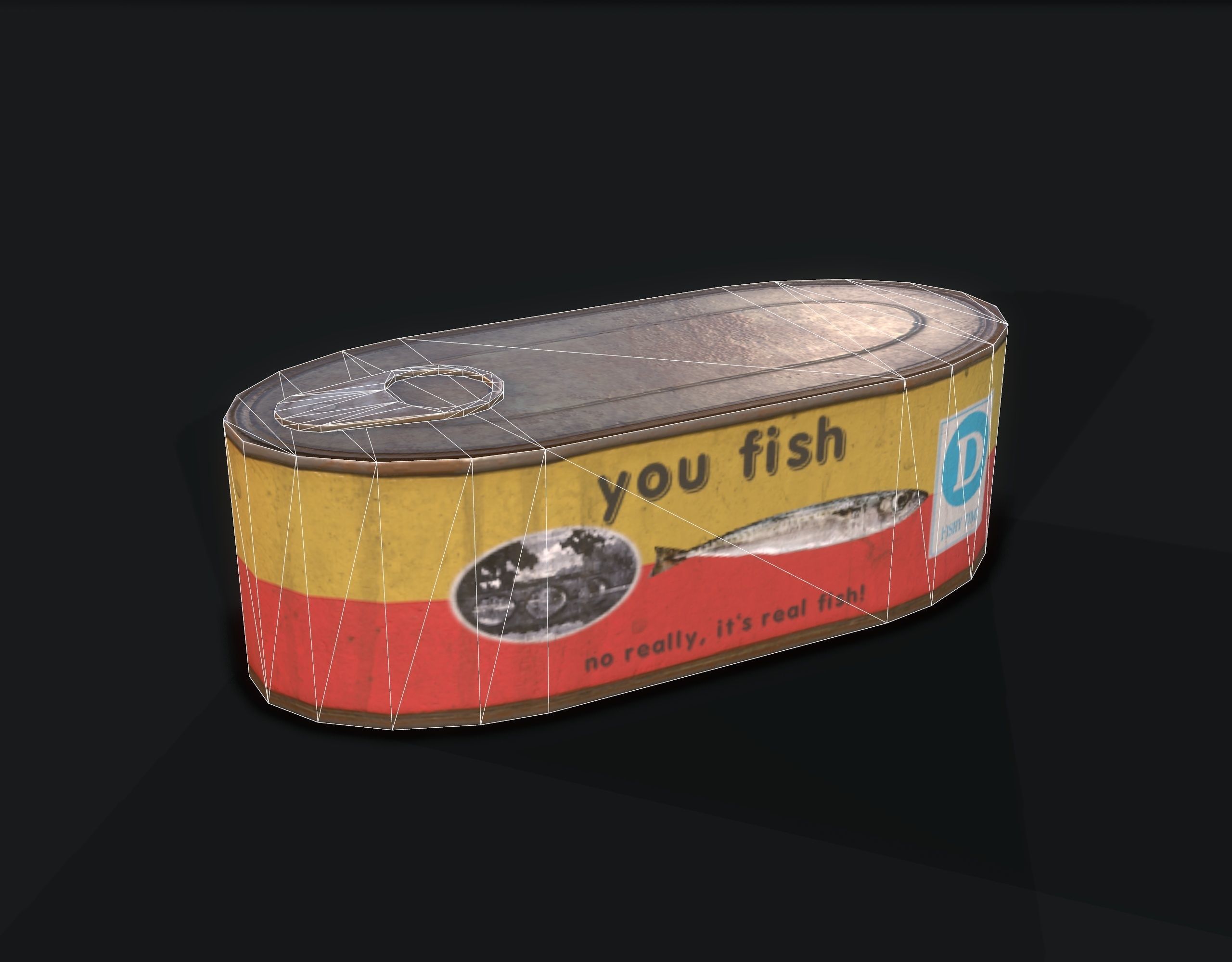 Canned Food Low-poly 3D model_13