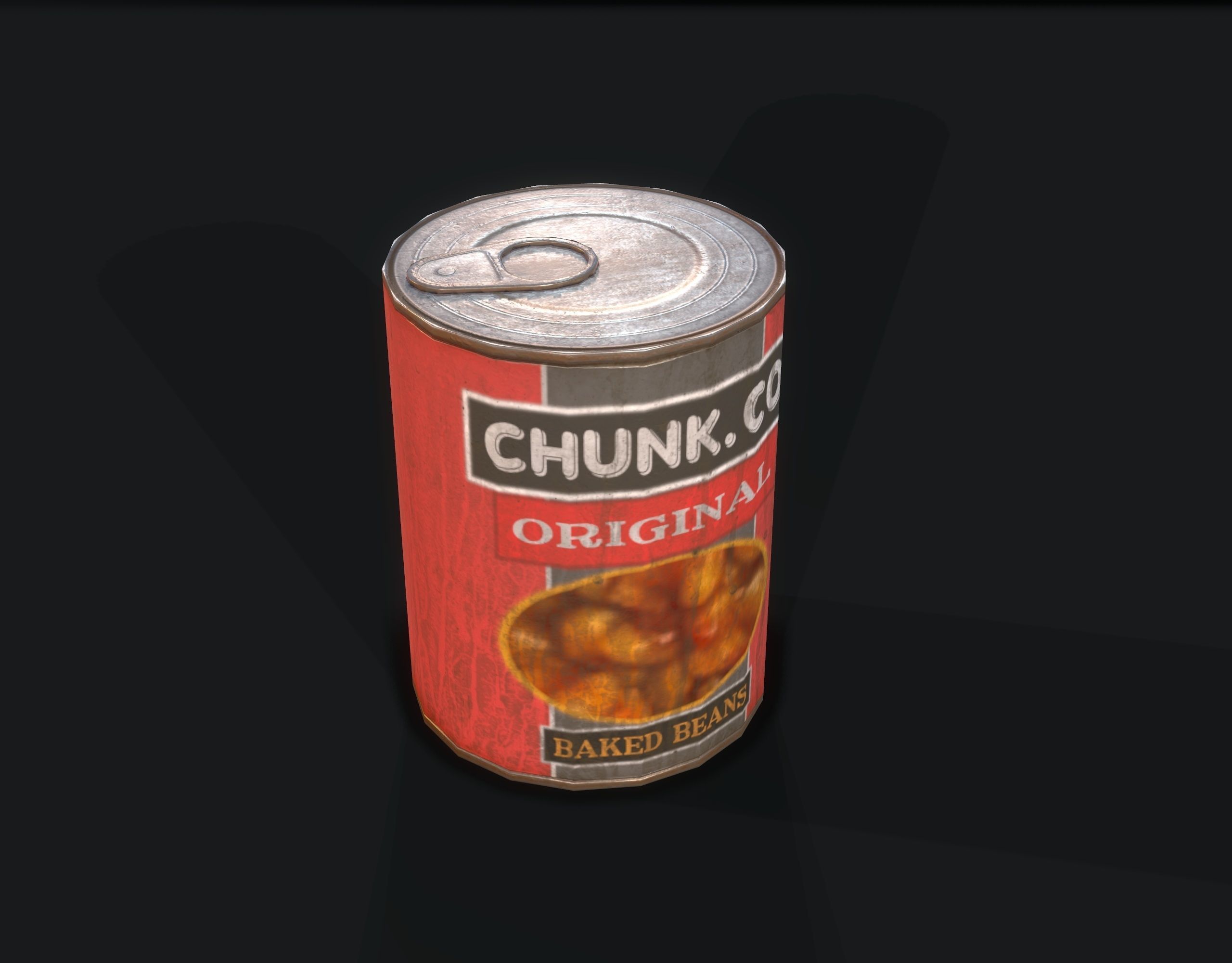 Canned Food Low-poly 3D model_4