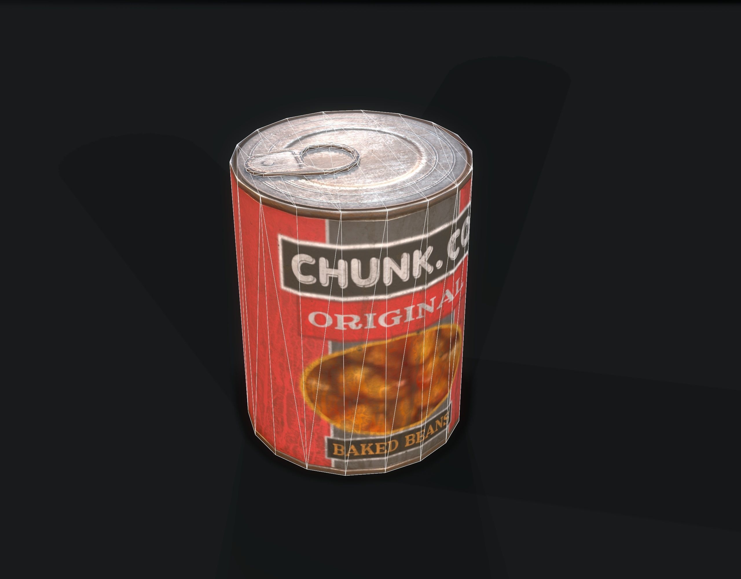 Canned Food Low-poly 3D model_5
