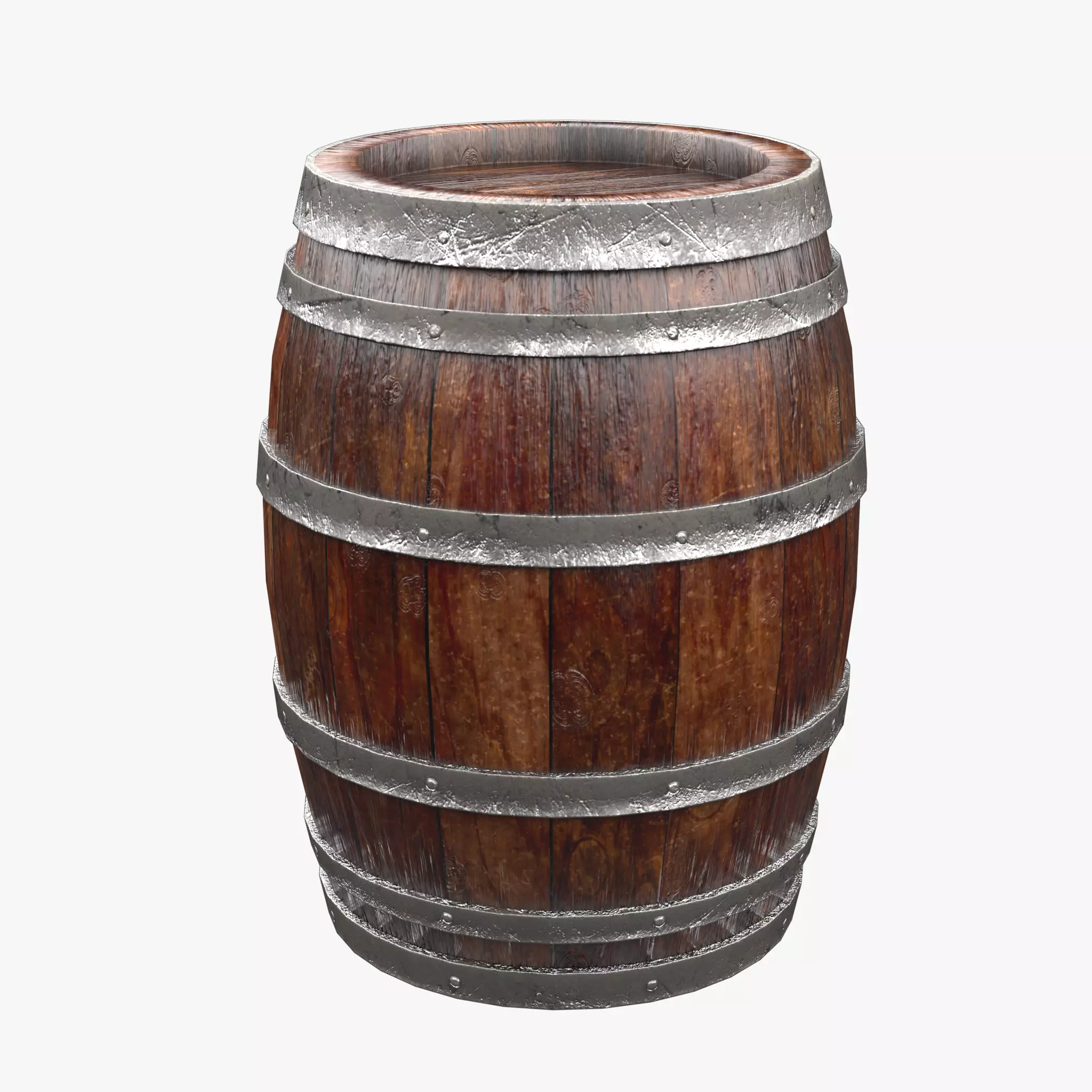 Barrel Gameredy  PBR 3D model_0