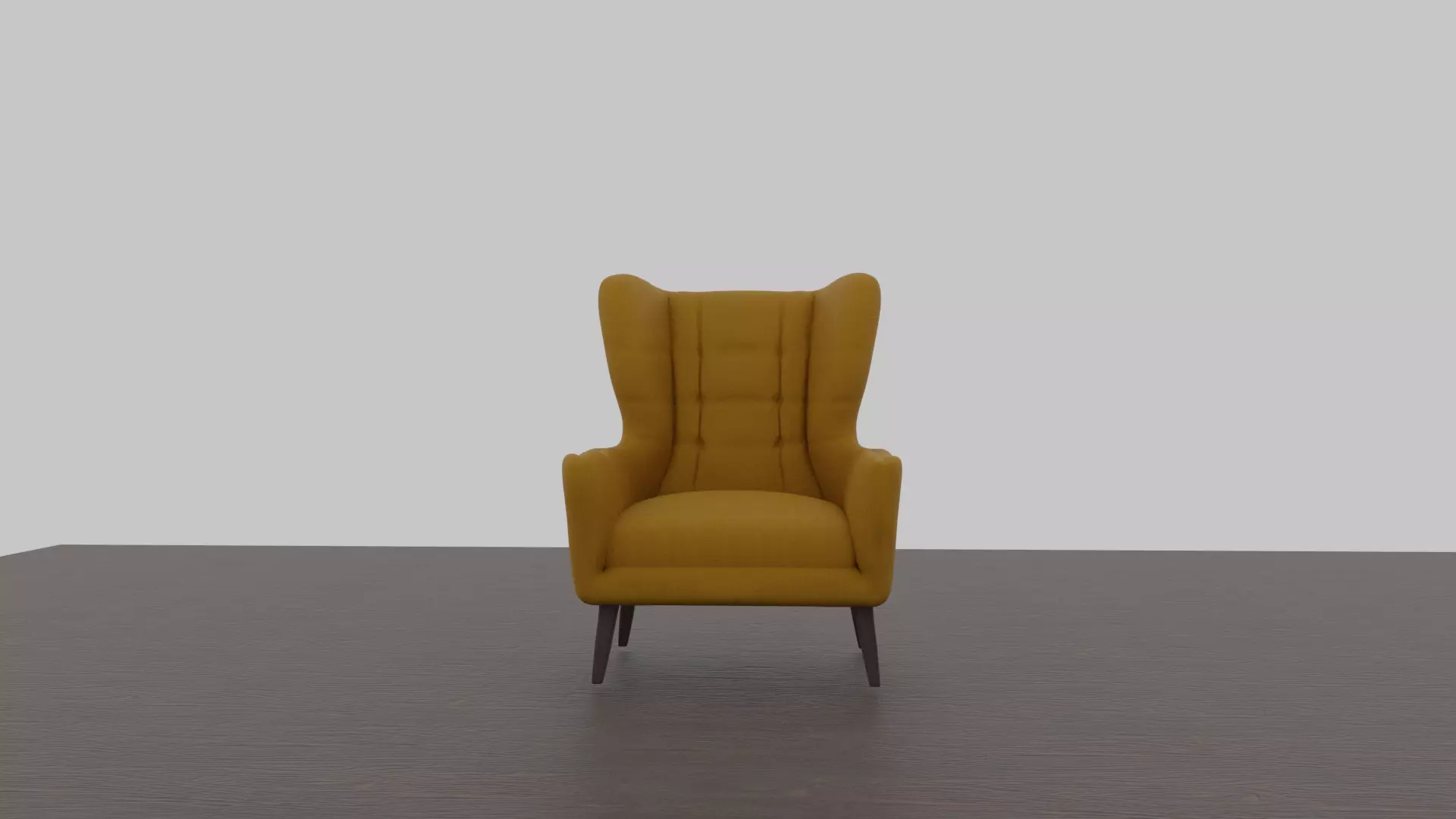 Couch wingback chair 3D model_0