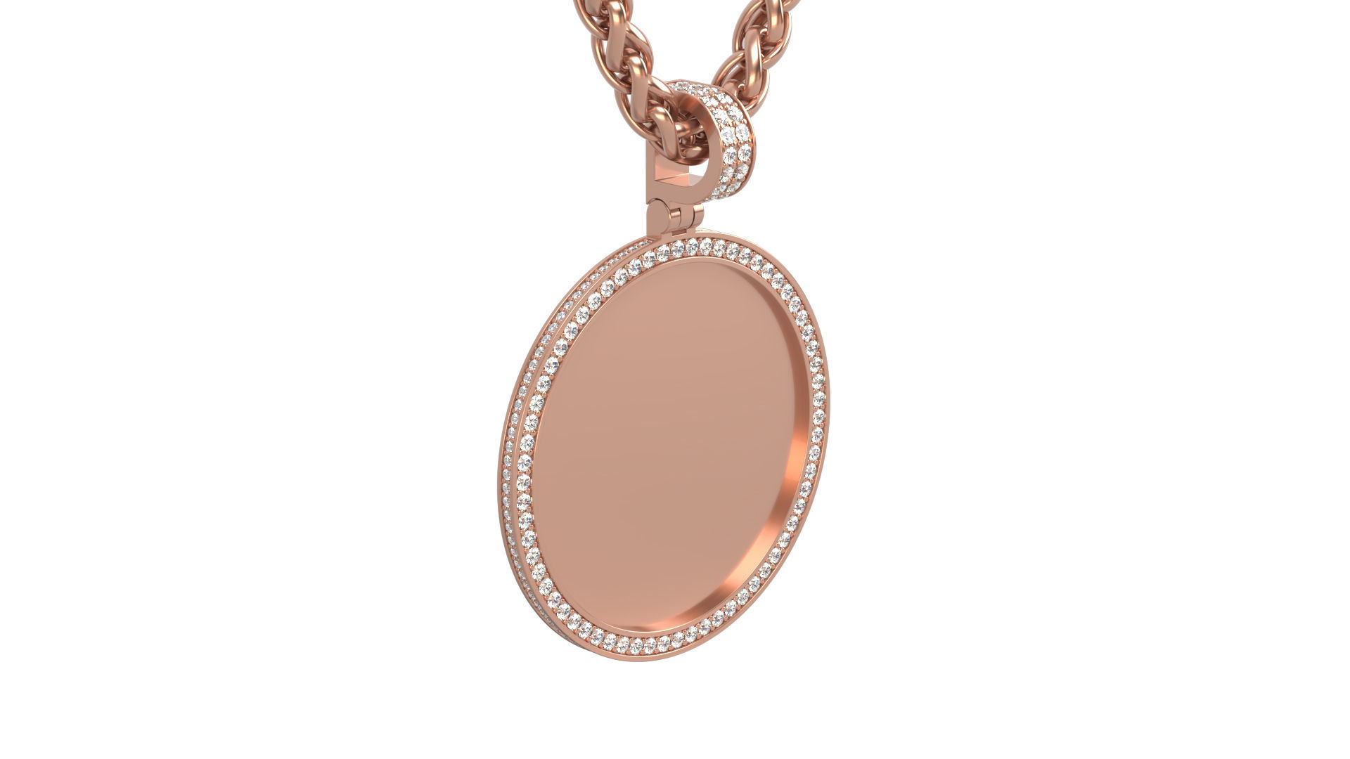 Picture pendant 1-2 inch N5 3D print model_8