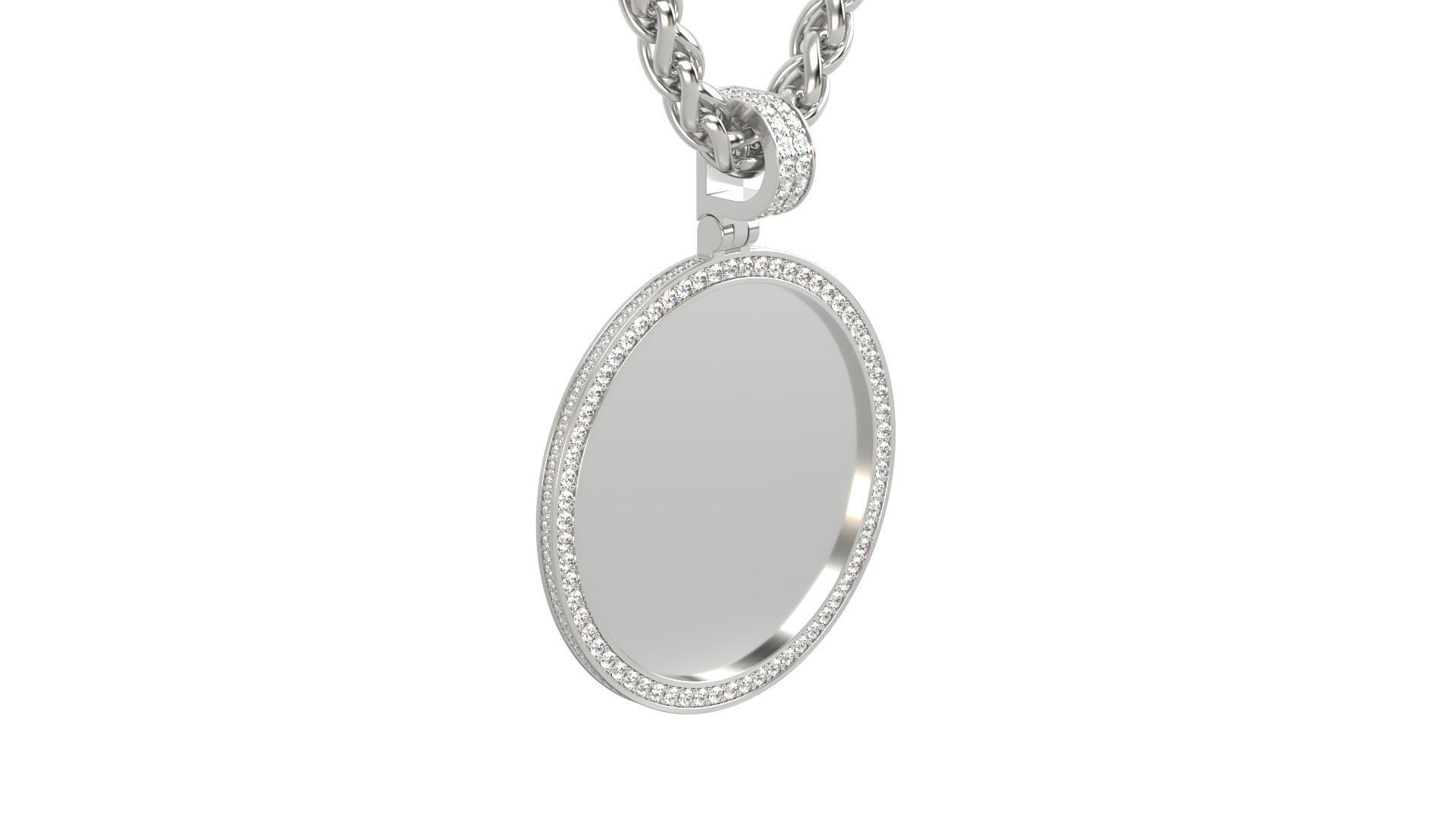 Picture pendant 1-2 inch N5 3D print model_2