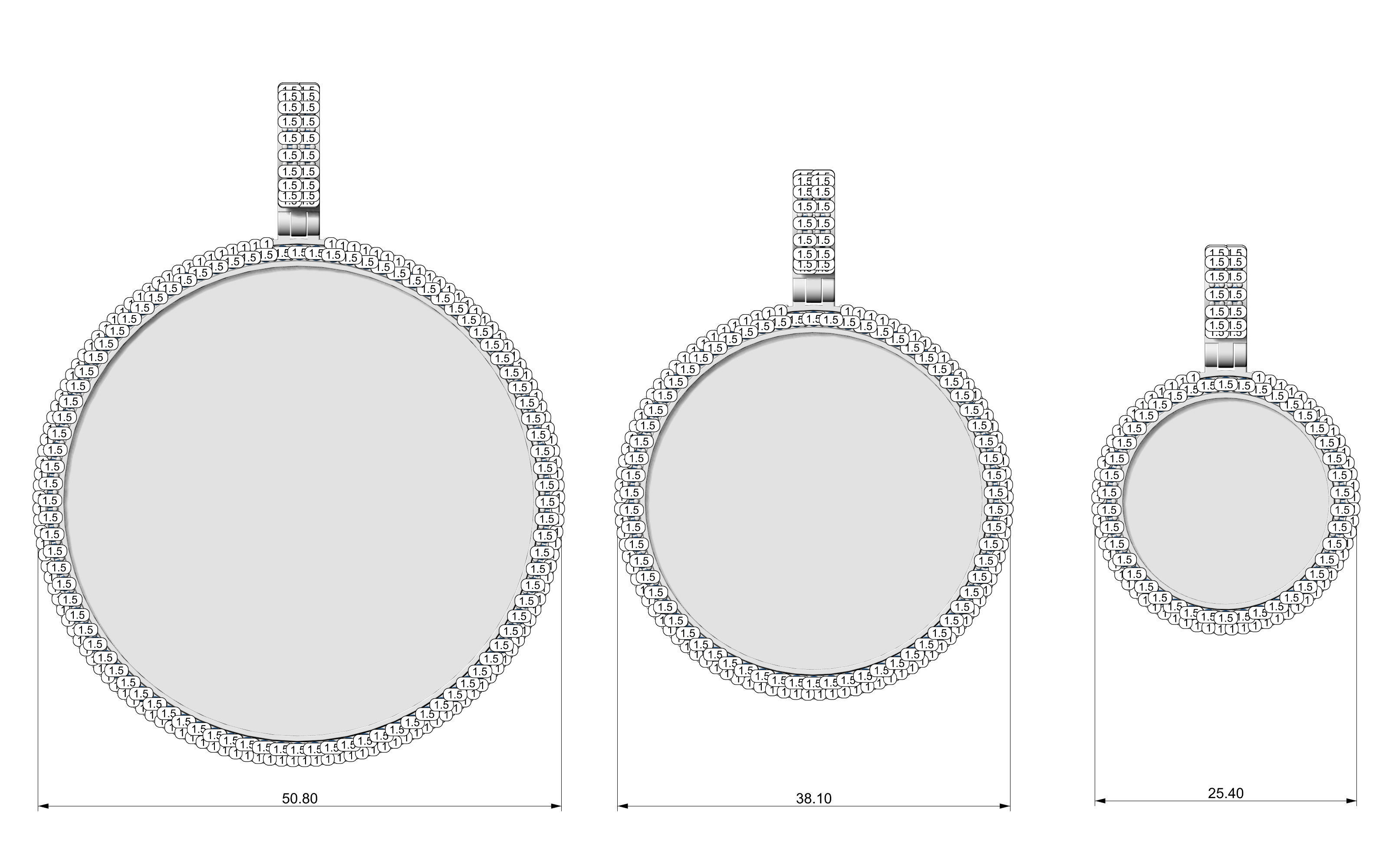 Picture pendant 1-2 inch N5 3D print model_12