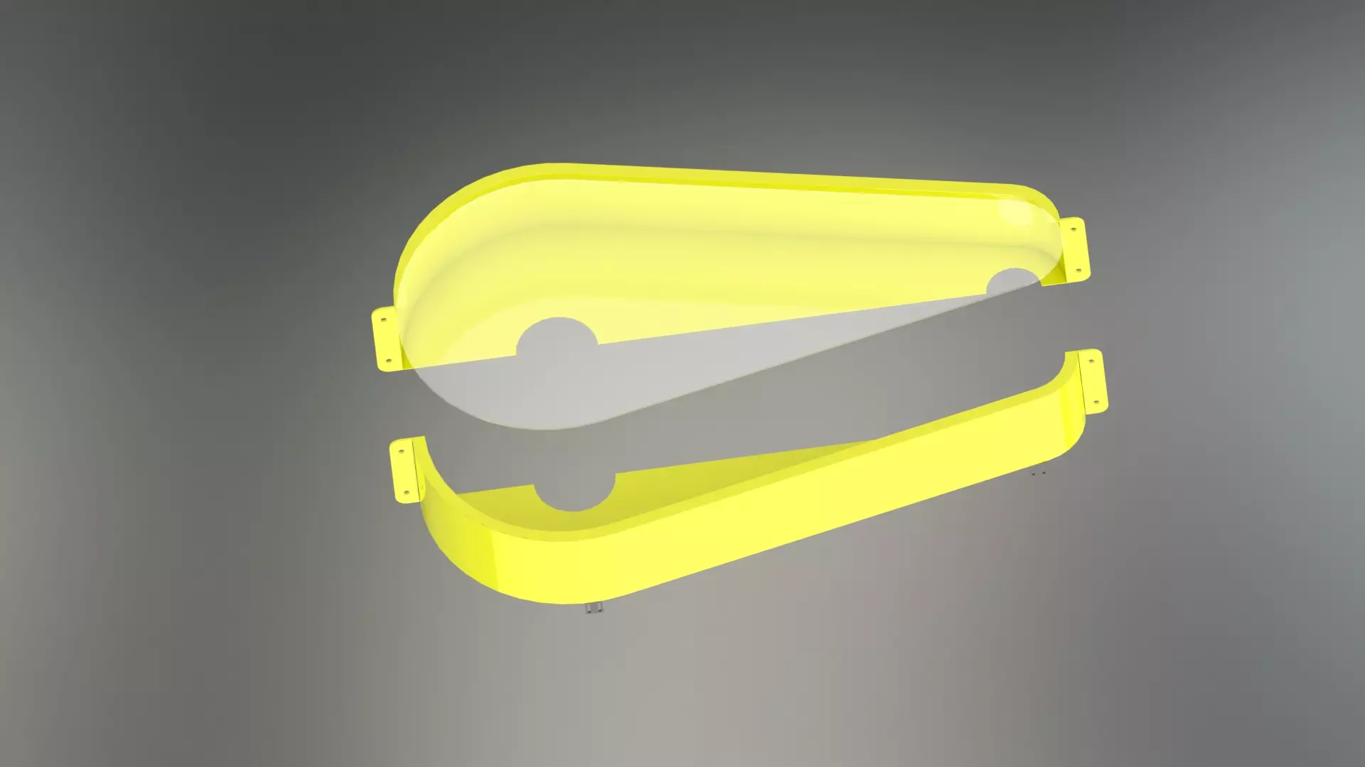 BELT DRIVE GAURD WITH PLOYCARBONATE SHEET 3D model_0