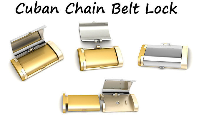 Cuban Chain Belt Lock 3D print model