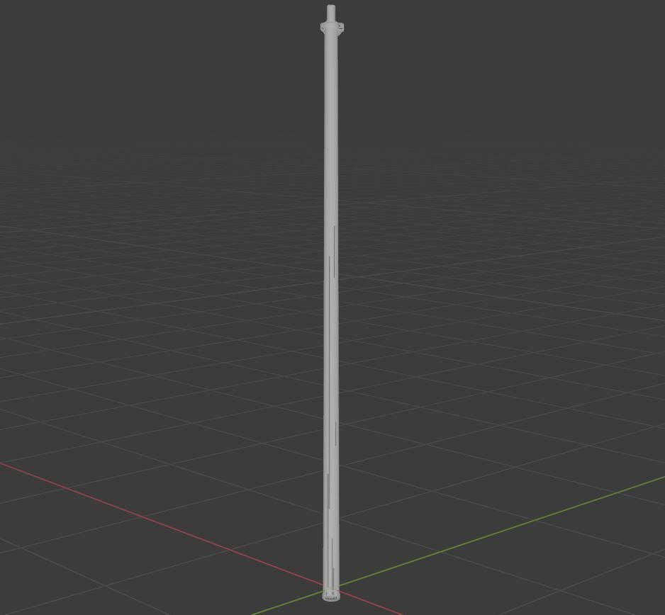 Streetlight street lamp Low-poly 3D model_28