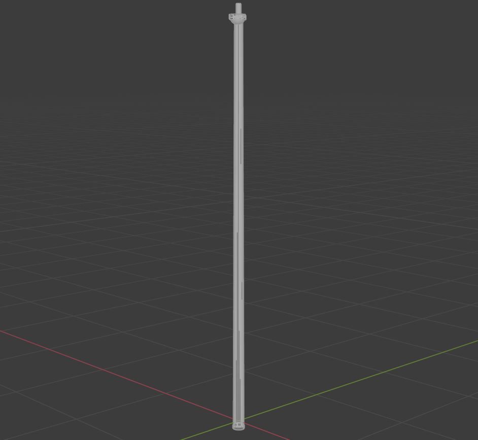 Streetlight street lamp Low-poly 3D model_32
