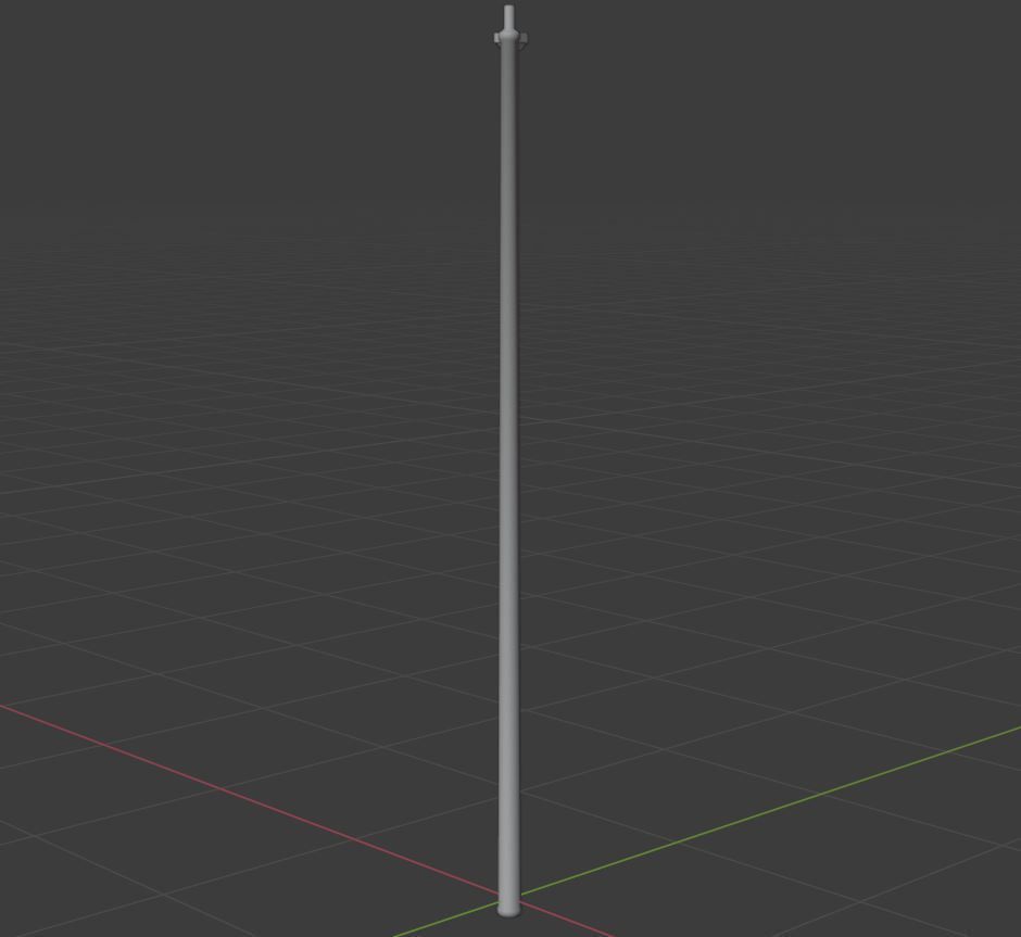 Streetlight street lamp Low-poly 3D model_18
