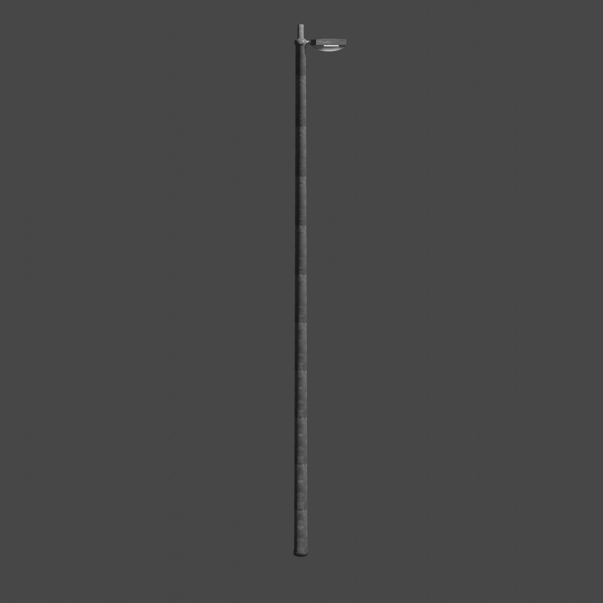Streetlight street lamp Low-poly 3D model_1