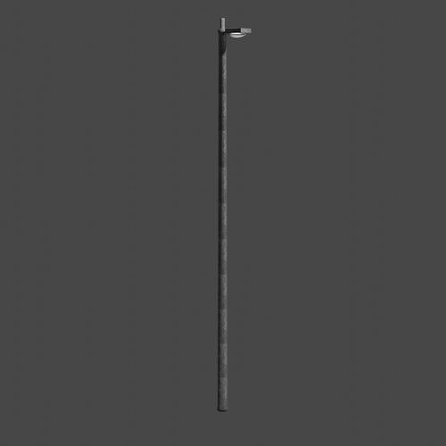 Streetlight street lamp Low-poly 3D model