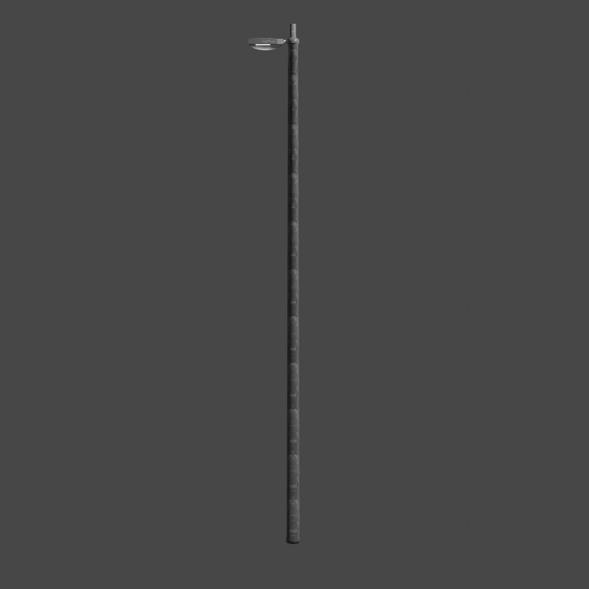 Streetlight street lamp Low-poly 3D model_5
