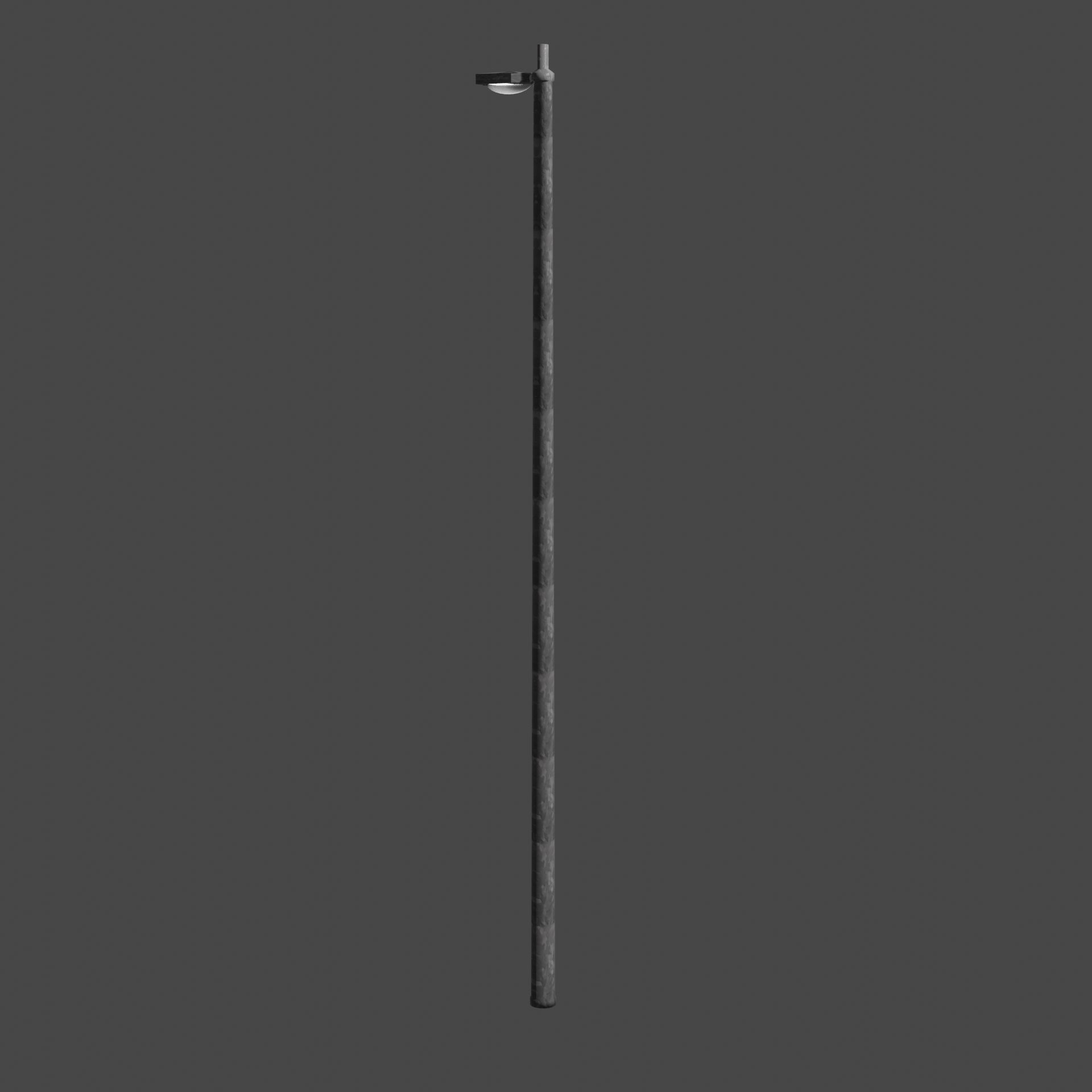 Streetlight street lamp Low-poly 3D model_4