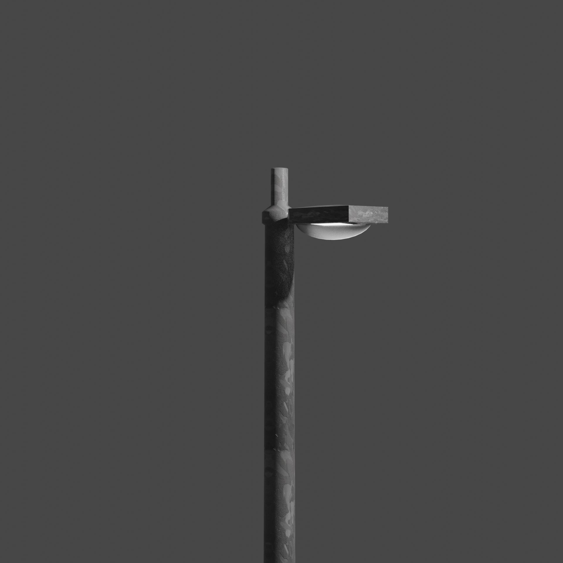 Streetlight street lamp Low-poly 3D model_9