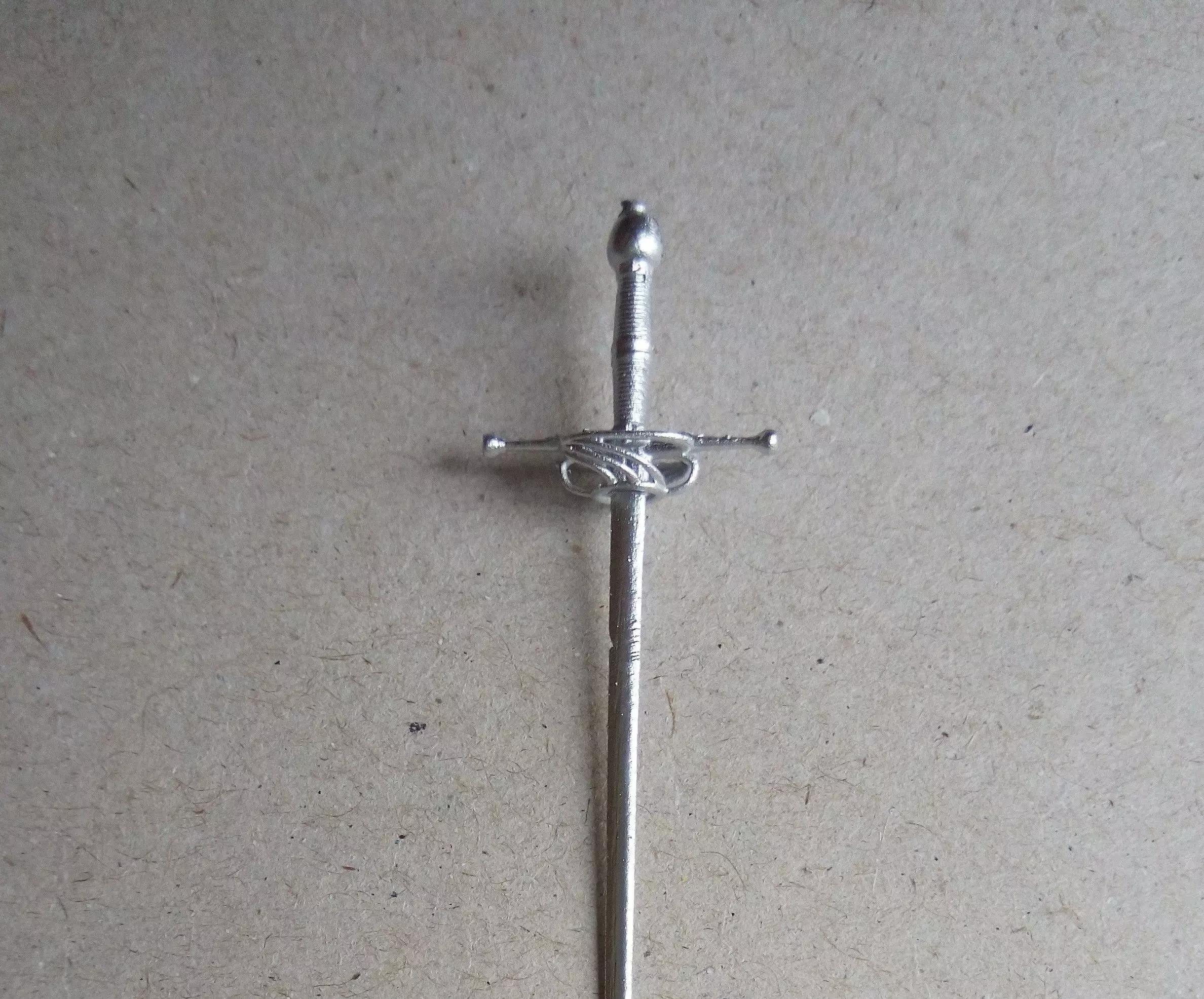 Dolls House Miniature Rapier Spanish Sword 12th Scale 3D print model_0