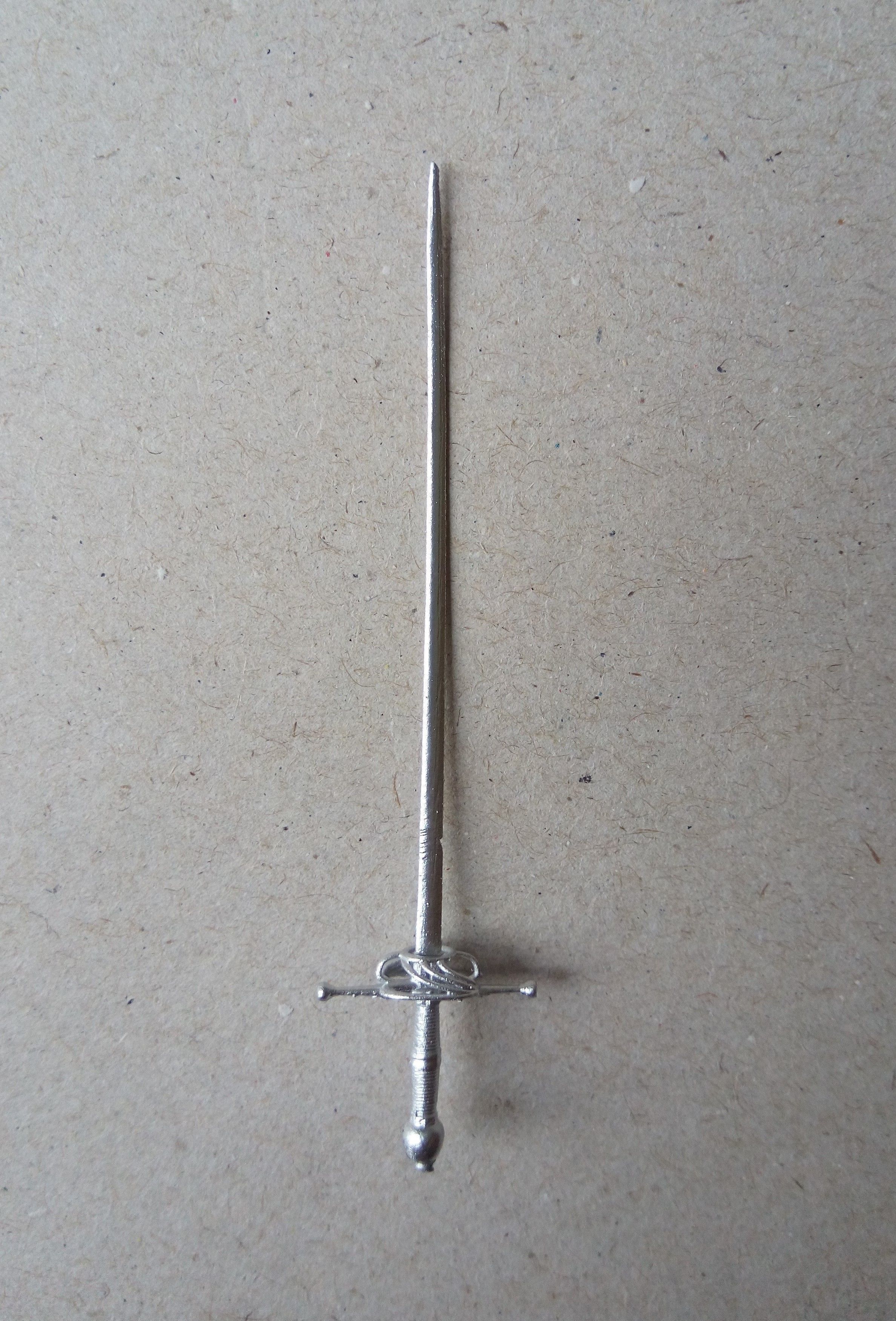 Dolls House Miniature Rapier Spanish Sword 12th Scale 3D print model_1