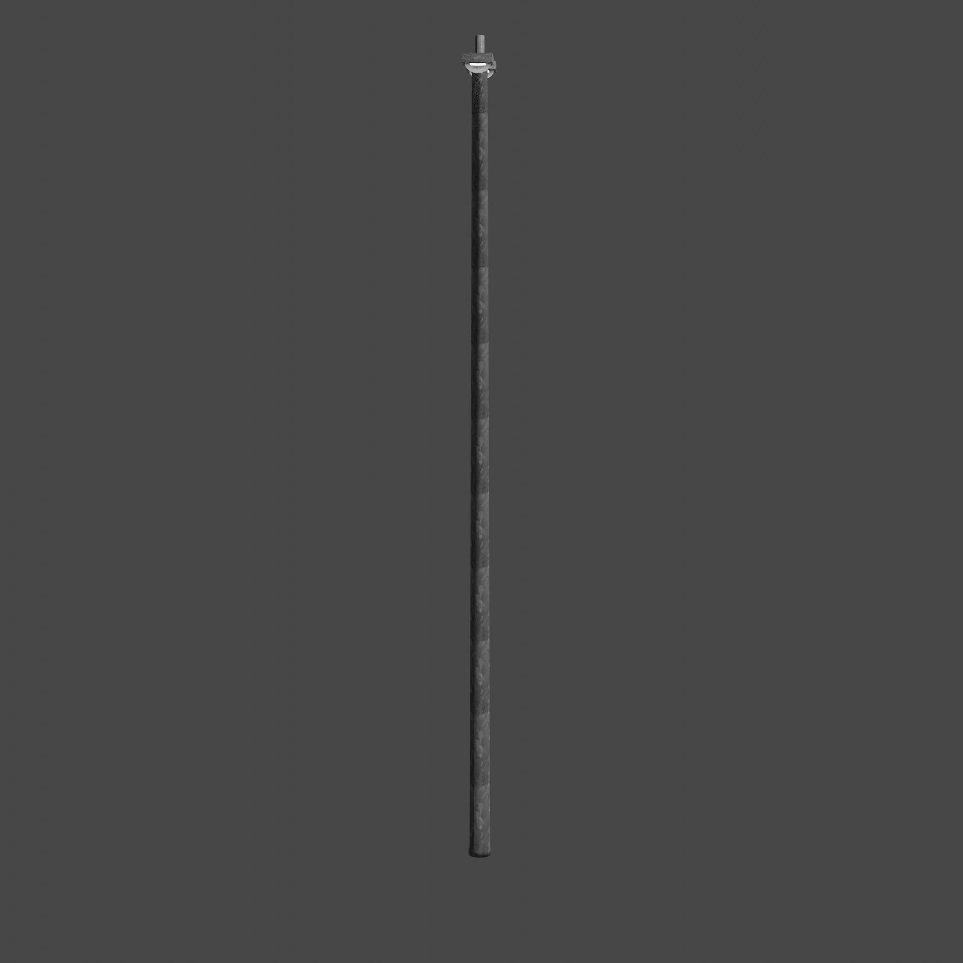 Streetlight pole Low-poly 3D model_1