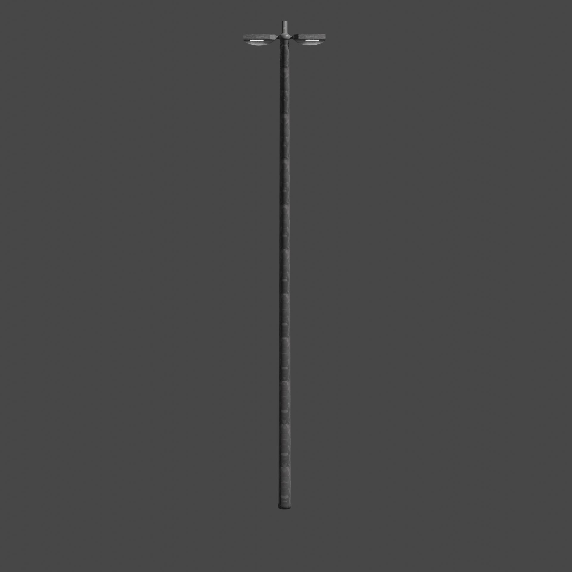 Streetlight pole Low-poly 3D model_3