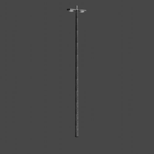 Streetlight pole Low-poly 3D model