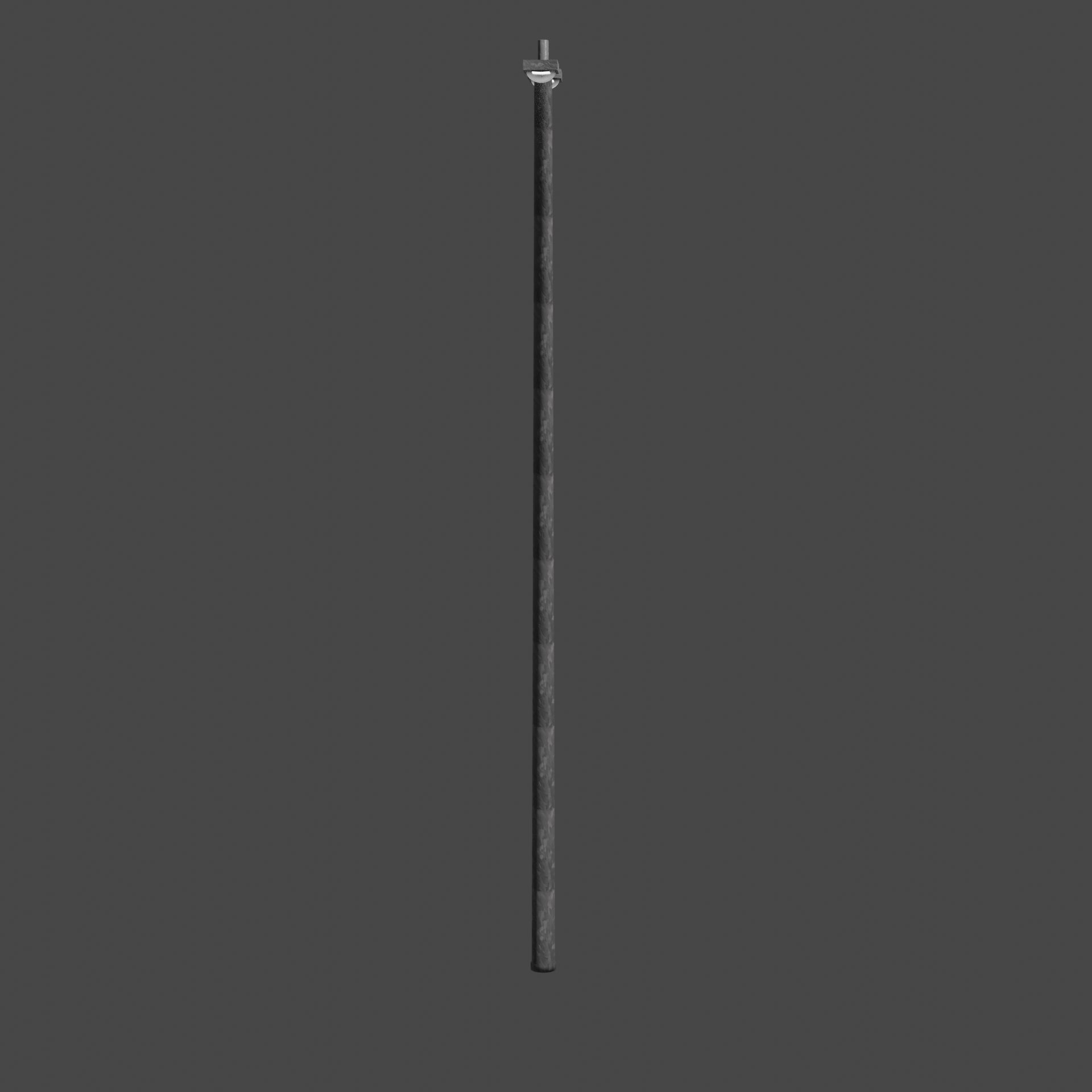 Streetlight pole Low-poly 3D model_5