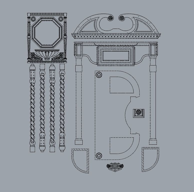 Dolls House Miniature Victorian Hall Umbrella Stand 3D print model_1