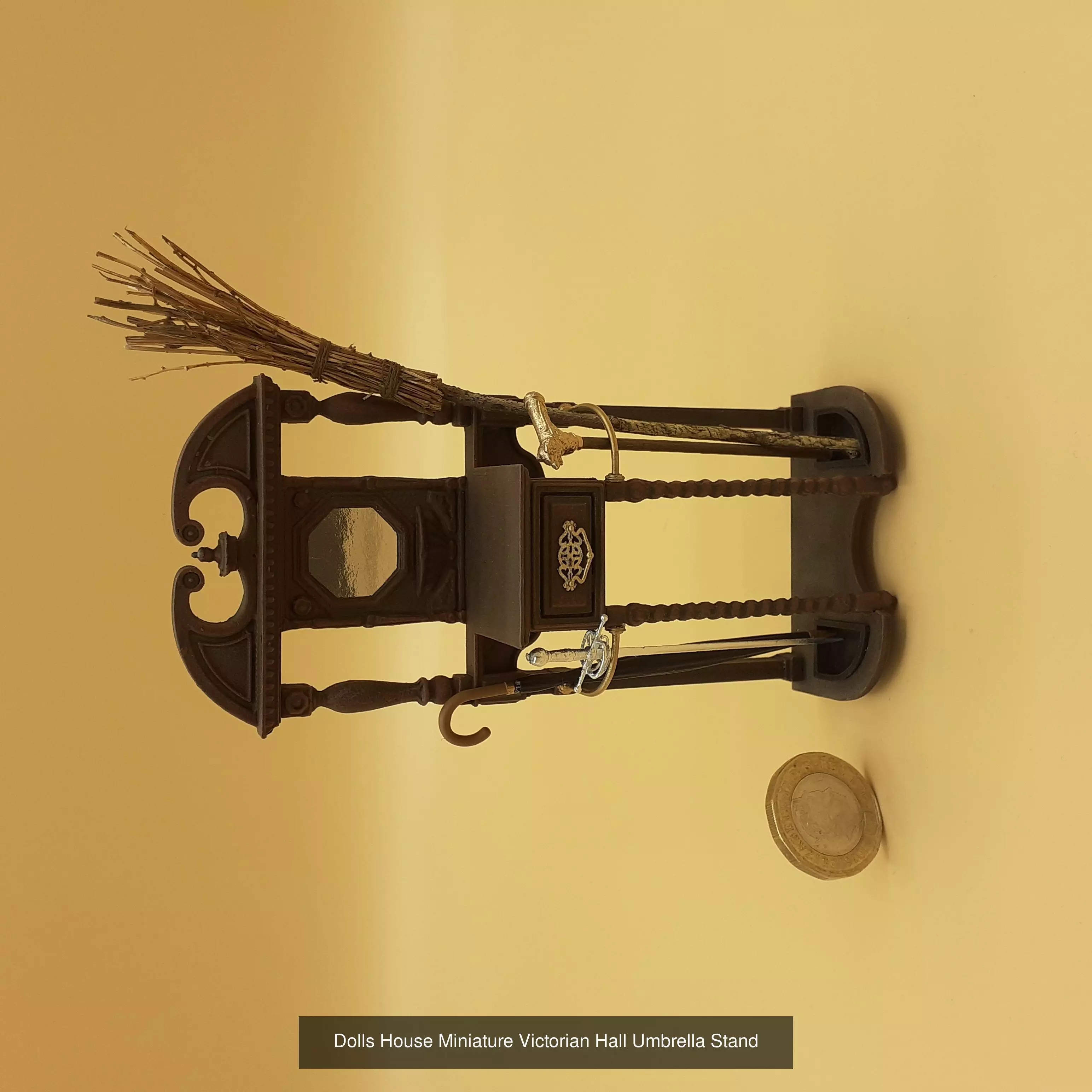 Dolls House Victorian Hallway Umbrella and Stick Stand  3D Model Collection_0